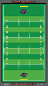 Rollable Football Coaching Dry Erase Whiteboard Coachmat